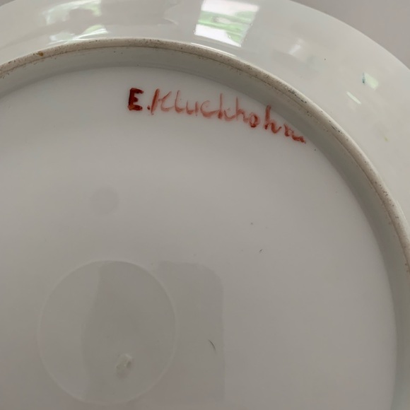 Limoges France Vintage 1900’s hand painted strawberry 11" signed platter Perfect - Picture 10 of 12